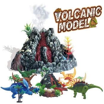 Otroci Znanost Eksperiment za Vgradnjo DIY za Simulacijo Vulkan Model z Lučmi Smešno Izobraževalne Igrače za Otroke Interaktivna Igra