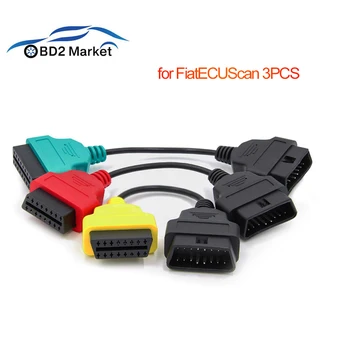 Za FiatECUScan Adapter OBD OBD2 Priključek MultiECUScan ABS, zračne blazine obd2 optičnega Diagnostični kabel za Fiat ECU Scan orodje, Vroče prodaje