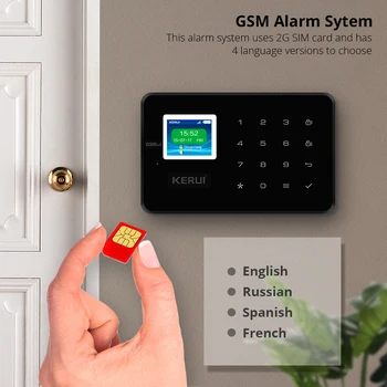 KERUI G18 GSM Alarmni Sistemi Za Domači Varnostni Sistemi APP Brezžični Protivlomni Alarm protipožarni Senzor Gibanja, Varnost, Alarm