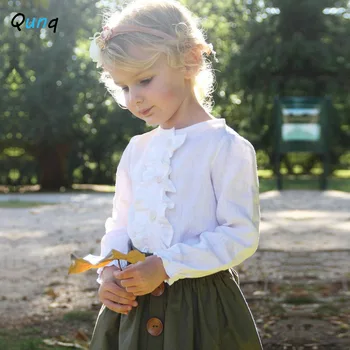Bele Bluze Gumbi Krila 2pcs Otroci Oblačila za Dekleta 2020 Novo Sladko Otrok Princesa Oblačila Sklop Poletje Jesen Dekleta Obleke