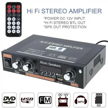 EU 800W G30 Digitalni Dom Power Audio Ojačevalnik Bluetooth Hifi Stereo Subwoofer Predvajalnik Glasbe Amplificador Z Daljinskim upravljalnikom
