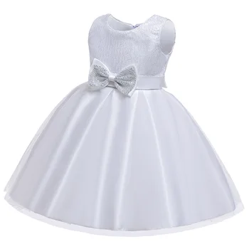 Baby Dekleta Poletje Cvet Obleke Sequins Lok Zabuhle Čipke Princesa obleko za deklice, Poroka, maturantski Obleki Otroci Oblačila