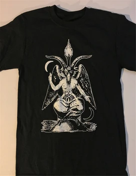 Baphomet T Shirt Satanic Oblačila Čarovnice Čarovnica Grozo Satanizem Okultno S - Xl Harajuku Vrhovi Moda Klasične Tee Majica