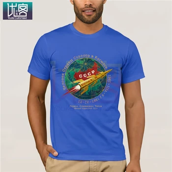 Rusija CCCP Boctok 2 Zlati Raketa Vesolja Program T-Shirt Poletne Moške Kratek Rokav T-Shirt majica Cotton Tee Shirt Prisoten