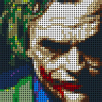2304pcs Ustvarjalne Pixel Mozaik, Art Slikarstvo Joker-Film Temno JoaquinING Phoenix Igrače Darila Otroke, Otroci Zbirka Dekoracijo