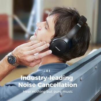 Mpow H19 IPO Bluetooth 5.0 Aktivni šumov Lahke Slušalke Brezžične Slušalke CVC 8.0 Mic 30hrs Igranje Hitro Polnjenje