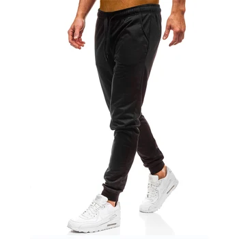 Moški Joggers Elastični Pas, Dolge Hlače 2020 blagovna Znamka Modnih Priložnostne Barva Fitnes Vadbo Sweatpants Pletene, za Moške Oblačila