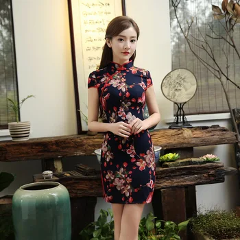 Brezplačna dostava Nove 2018 kitajski tradicionalni slog poročno obleko seksi čipke cheongsam stranka haljo krpo obleke, casual qipao
