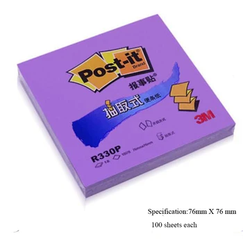 3M (post-it) 4 blazine/paket 100 strani na pad R330P barve ekstrakcijo Lepljive (Post-it) Opomba Papir Podpis Lepljive opombe