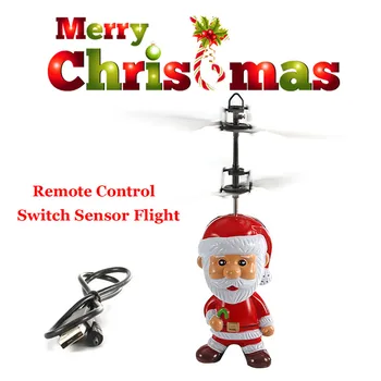 Letenje induktivna Mini RC Brnenje Božič oče Božiček RC helikopter darila čarobno Božično darilo SRC Zrakoplova za otroke fantje