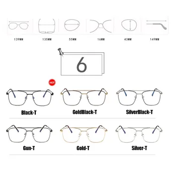 Yoovos Luksuzni Očal Okvir Ženske 2021 Kovinski Očala Okvir Ravno Ogledalo Očal Okvir Za Mens Retro Okulary Gafas De Marca