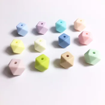 100 kozarcev Pastle Candy Barve Mini Parcelo, Kroglice za Otroka žvečiti BPA Free Silicij Kroglice Za Začetnih Ogrlice