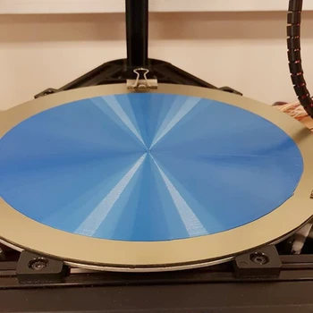 FLEXBED Novo Dia 260mm Krog Pomlad Jekla PEI Flexplate za Delta 3D Tiskalnik Greti posteljo