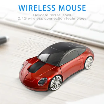 Nove 2,4 GHz Wireless Mouse Športni Avto Styling Gaming Miška, USB, Bluetooth Prejemanje Pametnih Spanja Urad Miška za Prenosni RAČUNALNIK