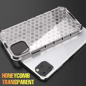 Honeycomb Ohišje Za iPhone 11 Pro Max Shockproof Oklep Primeru Za iPhone SE 2020 X XS Max XR 8 7 Plus, zračna Blazina Primeru Silikonski Pokrov
