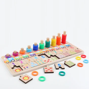 Otroške Lesene Igrače Montessori Matematiko Igrača Štetje Digitalni Spoznavanja Tekmo Sestavljanke, Izobraževalne Igrače, Lesene Igrače Za Otroke