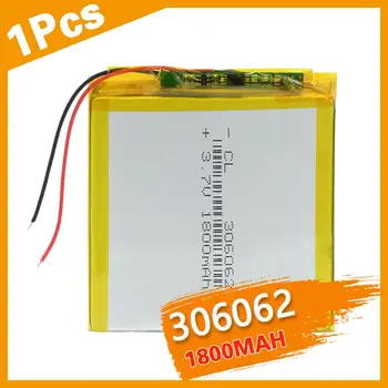 Polimer baterija 1800 mah 3,7 V 306062 pametni dom MP3 zvočniki Li-ionska baterija za DVD,GPS,mp3,mp4,mobitel,zvočnike