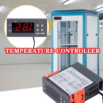 Digitalni Temperaturni Regulator Termostat Thermoregulator Inkubator LED 10A Ogrevanje, Hlajenje STC-1000 STC 1000 12V 24V 220V