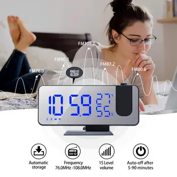 Digitalna Budilka Watch Tabela Elektronski Namizne Ure USB Wake Up FM Radijska Ura Z LED Zaslon Visoke zmogljivosti Modul