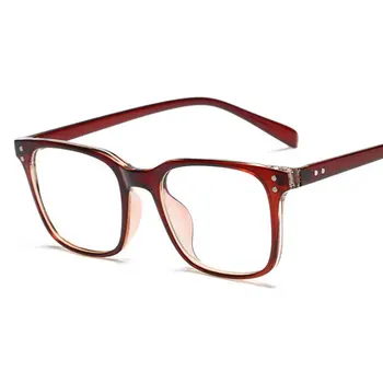 Super Lahka TR90 Očala Okvir Unisex Očala Računalnik Riž Nohtov Kvadratnih Očala za Moške in Ženske
