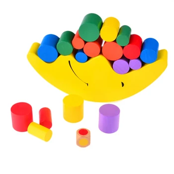 Uravnoteženje Okvir Baby Zgodnje Učenje Igrače Montessori Izobraževalne Bilance Pisane Zgodnji Razvoj, Wood Blocks Igrača