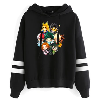 Moj Junak Univerzami Hoodies Moške Priložnostne Modi Trenirke Japonske Anime Ohlapen pulover s kapuco Hip Hop Ustvarjalnost Ulične Moški