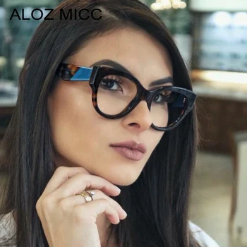 ALOZ MICC Jasno Cat eye Glasses Ženske Mode Optični Jasno Obravnavi Očala Ženski Pregleden Očala Okvir Q166