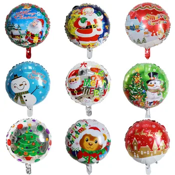 50PCS božič dan srečno novo leto folija baloni božič inflateble globos 18 inch snežaka folija balon 2020 stranka kroglice