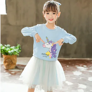 2020 Jeseni, Pozimi Malčke Dekliška Oblačila Z Dolgimi Rokavi Princesa Obleko Otroci Obleke Za Dekleta Kopalke Otroci Oblačila 3 4 7 Leto