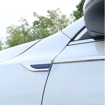 4pcs Avto Styling Nalepko Blatniki Strani Za Volkswagen T-Cross Taigun 2018-Predstaviti Avtomobil Strani Listov Ploščo Okrasite Bleščica Nalepke