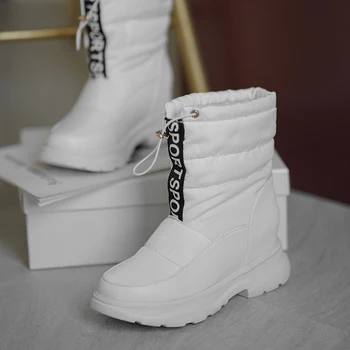 Ženske snow škornji platformo, zimski čevlji, debele plišastih nepremočljiva non-slip čevlji modni ženske zimske čevlje toplo krzno botas mujer
