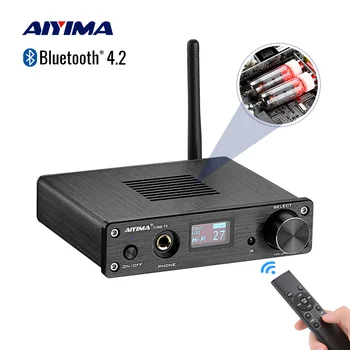 AIYIMA Bluetooth 6K4 Tube Preamp USB DAC Dekoder MC33078 Preamplifier HIFI OLED Namizje Ojačevalcem za Slušalke z Daljinskim upravljalnikom