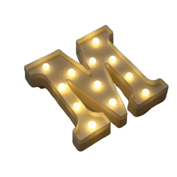 23 CM DIY Svetilnost Luči LED Pismo Noč Svetlobe Ustvarjalne Črke Abecede Številke Baterije Svetilke Romantično svate, Dekoracijo