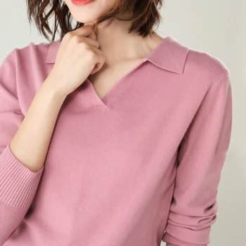 Adohon 2019 ženska pozimi puloverje in jeseni pleteni Puloverji Visoke Kakovosti Toplo Ženski zadebelitev Turn-dol vratu