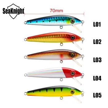 SeaKnight SK012 1PCS Visoke Kakovosti Fishing Lure 6 g 7cm 0-0.6 M Trdi Vabe Plavanje Lure Kavljem Umetne Vabe Za Ribolov Reševanje