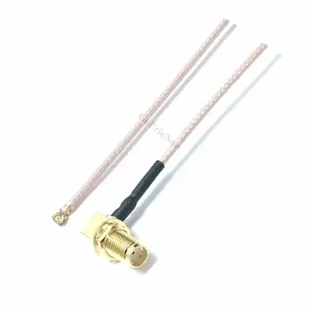 10pcs RF Koaksialni 50ohm 90 Stopinj pod pravim Kotom GURS/RP-SMA Ženski IPEX IPEX UF.L Prve Generacije Priključek za Kabel(0,1 m-1m)
