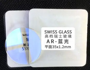 1,2 mm Debele Ravno Bule AR Oplemenitena Mineralna Krog Stekla 28~za 38,5 mm velikost