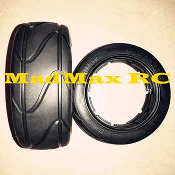 MadMax Kakovost Novi sprednji slick pnevmatike - 2pcs/set za 1/5 obsega hpi baja 5b