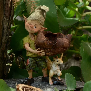 Smole Risanka Elf Dekoracijo Miniaturne Figurice Pravljice Vrt Miniature Set Home Dekoracija dodatna Oprema za Dnevni Sobi Mizo