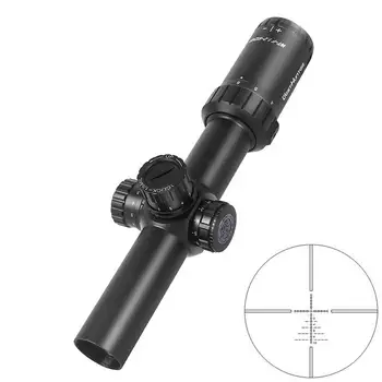 WestHunter Compact Zrak Optika Riflescope WT-F 1.2-6X24IR Pištolo Lov Znamenitosti Taktično Ključavnico Prilagoditev Z Osvetljeni Stekleni