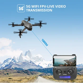 Sveti Kamen HS470 GPS Brnenje 5G 4K FHD Fotoaparat Z 2Axis Anti-shake Gimbal Profissional Brnenje 1000M FPV Live Video Prenos