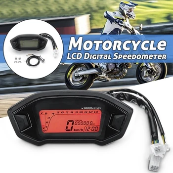 Brezplačna dostava Univerzalno motorno kolo LCD Digitalni merilnik Hitrosti, Števec kilometrov iz Ozadja Motocikel za 2,4 Jeklenke 1300r/min