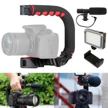 Anti-slip Prenosne Video Kamere Stabilizator za Canon, Nikon Fotoaparat Sony DSLR DV za Poročni Dan Vlog
