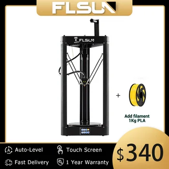 FLSUN 3D Tiskalnik, QQ-S-PRO Samodejno Izravnavanje Senzor Pre-Skupščina Titan Iztiskanje TFT 32 Bitov plošče drukarka
