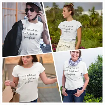 Nicki Minaj T-Shirt Ooh Je Luh Me Goodform T Shirt Vijolična velikost tshirt Ženske 100 Bombaža, Kratek Rokav, Tiskanje Dame Tee Majica