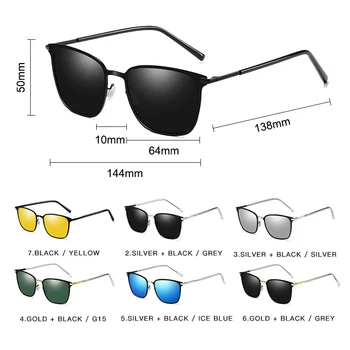 SIMPRECT Polarizirana sončna Očala Moških UV400 Visoke Kakovosti Kvadratnih Retro sončna Očala sončna Očala Za Moške Anti-glare Voznika Oculos