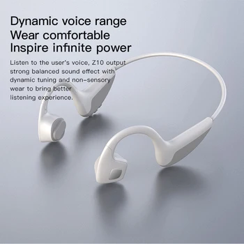 Slušalke Kostne Prevodnosti Bluetooth 5.0 Z10 Brezžične Slušalke Šport na Prostem Slušalke z Mikrofonom za Prostoročno uporabo Slušalke