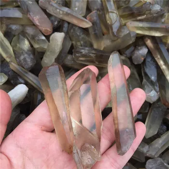 2.2 LB 1 KG Surovega Zemeljskega Dim Citrine Quartz Crystal Prvotne Točke Grob Kamen ,Brezplačen prevoz iz Kitajske