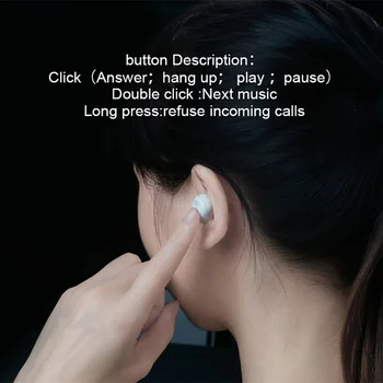 BL1 TWS Brezžična tehnologija Bluetooth Eno Uho Slušalke Športni Mini Stereo Slušalke slušalka