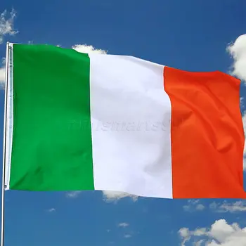 Visoka Kakovost 3f x 5 m Irske Državne Zastave Poliester Irsko Zastavo 90x150cm Notranja Zunanja Napise Za Praznovanje Velike Zastave